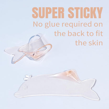 Flat Lash Lift Shields Korean Lash Lift Rods Glueless for NO.1 Perm Soften Eyelash Lift Pads Tools (Orange)
